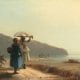 Dos mujeres conversando junto al mar, Saint Thomas, Antillas Danesas, 1856. National Gallery of Art, Washington.