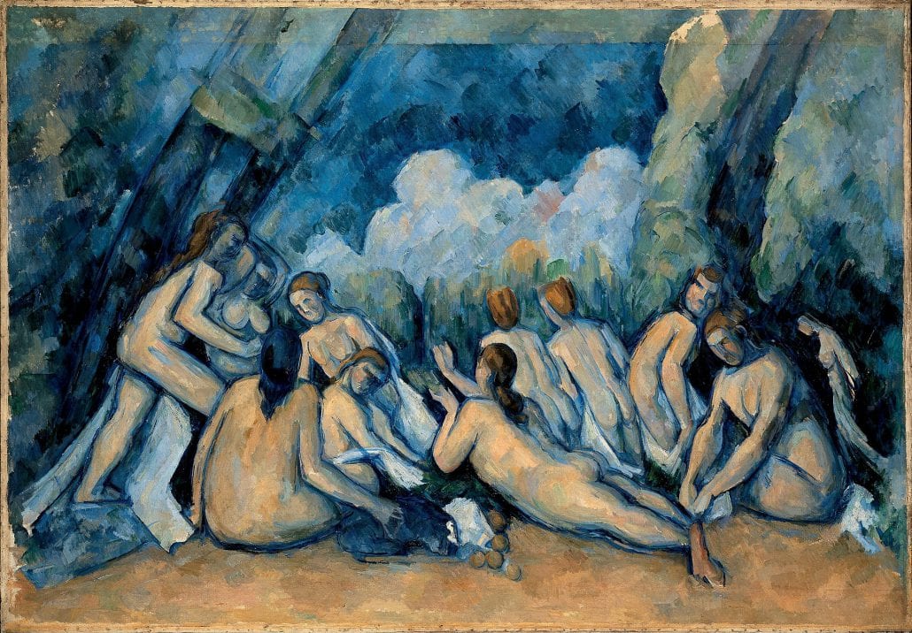 Las grandes bañistas - Paul Cézanne.